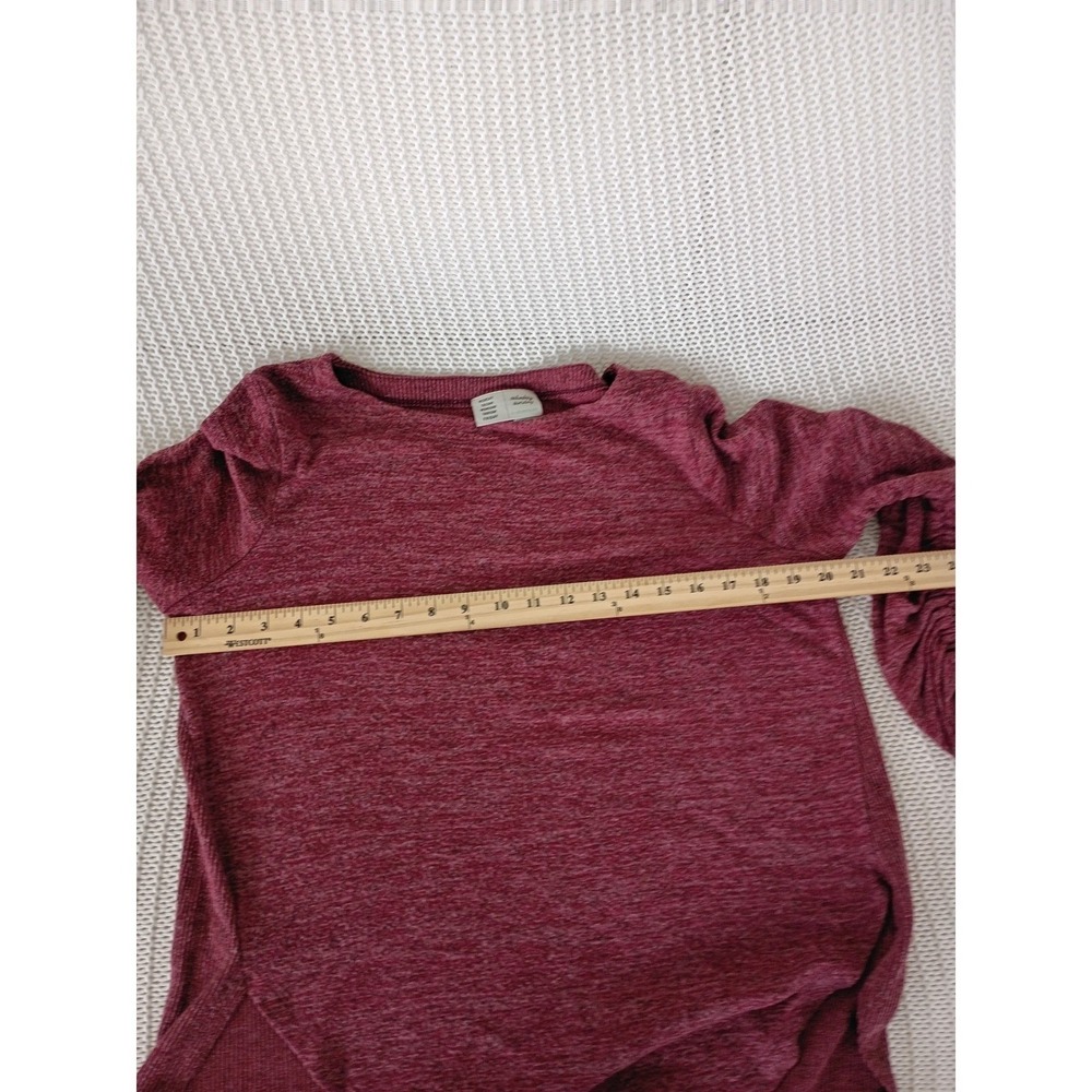 Anthropologie Saturday Sunday Burgundy Heathered Layered Top Boho Cozy Fits S/M - Picture 5 of 10